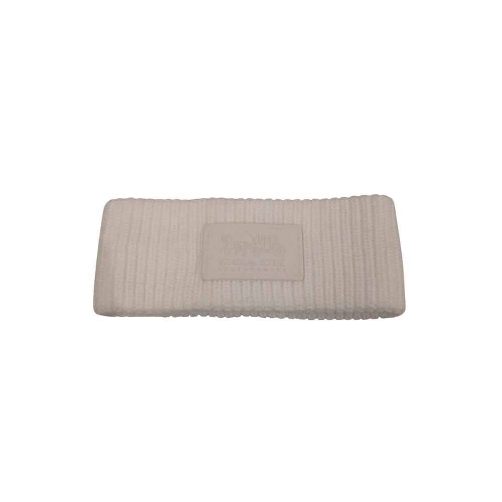 Coach Cream Cable Knit Winter Headband